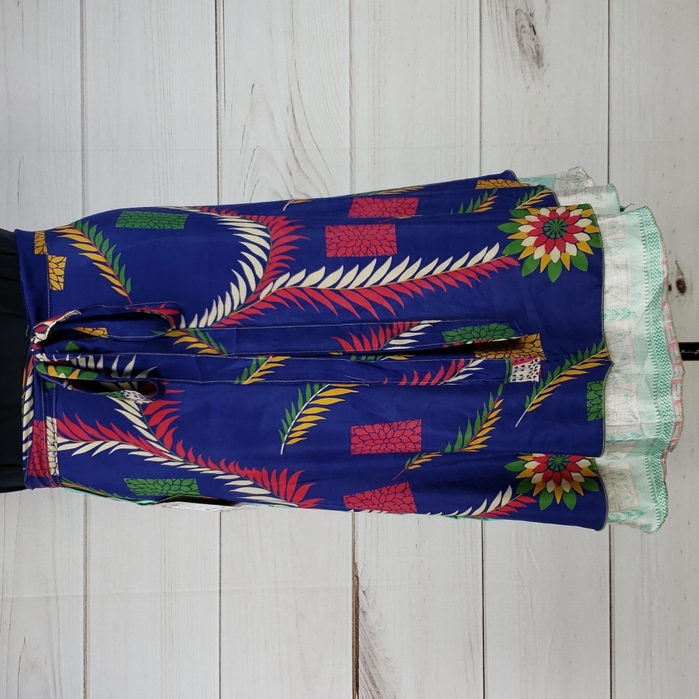 Darn Good Yarn Sari Silk Wrap Skirt Tea Regular